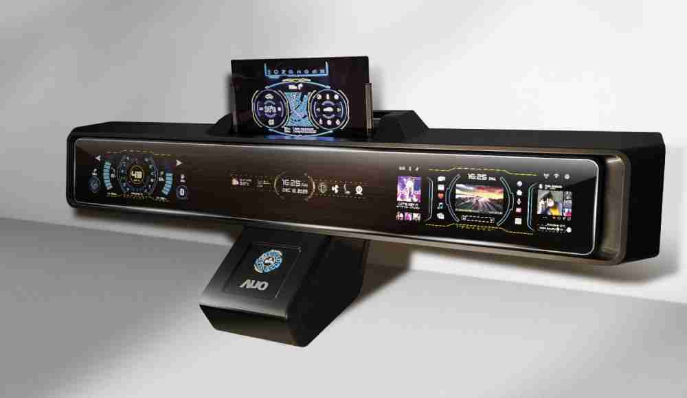 云顶国际8588ydMicro LED沉浸式车舱显示方案结合 可卷式、、、可伸缩的Micro LED应用并可呈现不同的质感纹路，，展现人性化设计